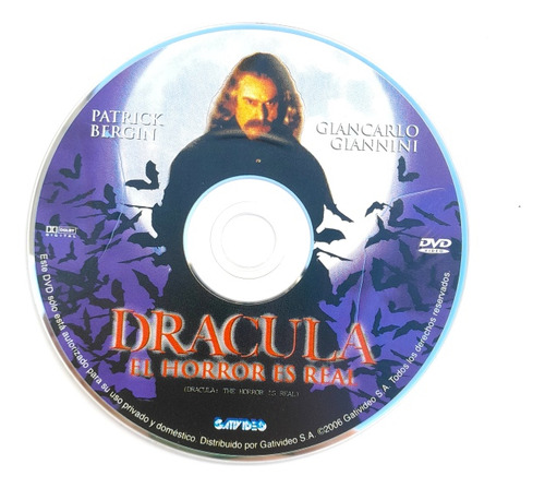 Dracula El Horror Es Real - Solo Disco Dvd Orig - Germanes