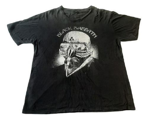 Camisa T-shirt Unisex Black Sabbath Manga Curta Preta Tam Gg