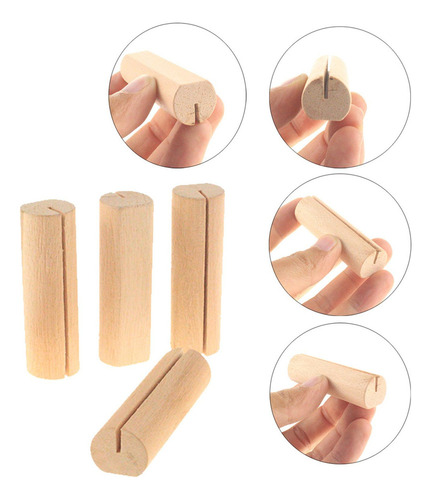 Madera 10 Cm Números De Mesa 1-10 Base Set Boda Fiesta De
