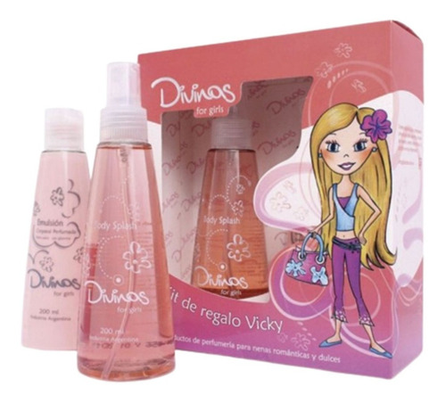 Kit De Regalo Chicas Divinas Colonia + Jabon Liquido