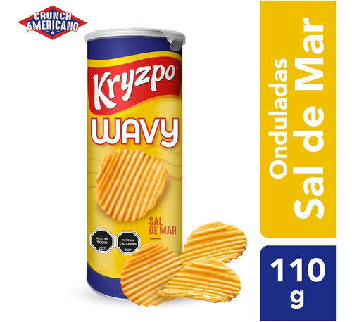 Papas Fritas Kryzpo Wavy Tarro De 110g - Elige Tu Sabor