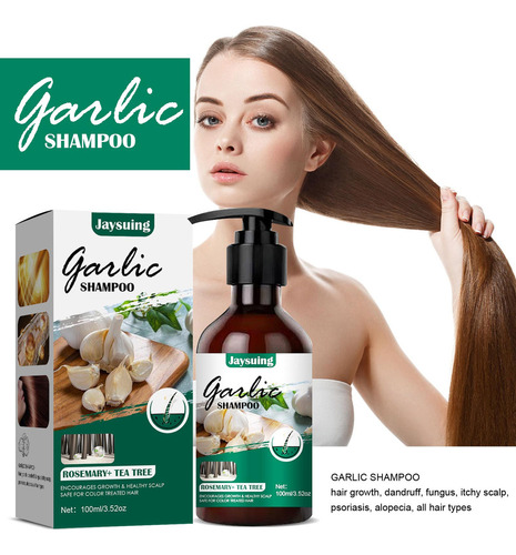 Qk Shampoo De Alho Sem Perfume Para Cabelos Normais A Secos