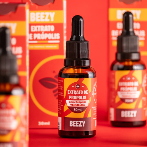 trato De Própolis Vermelha Solução Alcoólica Beezy 30ml