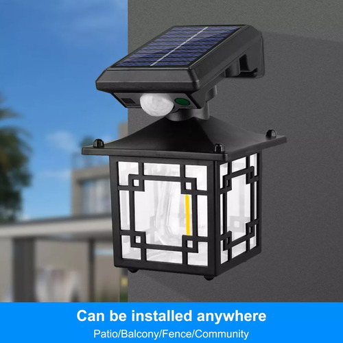 Lámpara Exterior Jardin Impermeable C/ Sensor De Movimiento