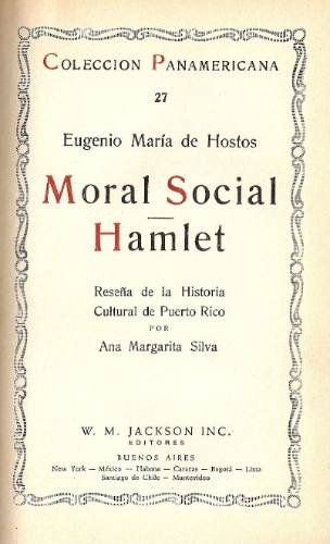 Moral Social  Hamlet - Jackson - Hostos