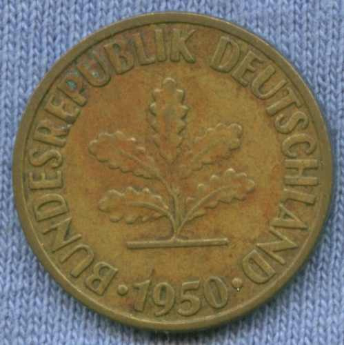 Alemania 10 Pfennig 1950 J * Republica Federal *