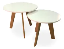 Comprar Set De 2 Mesas Living Nórdicas Escandinavas Ratona Moderna