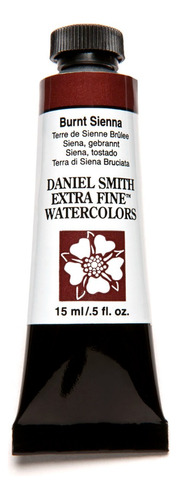 Pintura Acuarela Daniel Smith 15ml Extrafina Serie 1 Color Burnt Sienna S1