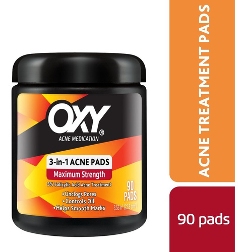 Oxy Almohadillas De Tratamiento Para Acne 3en1, 90pz, 2 Pack