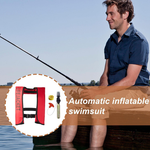 Chaleco De Natación Con Inflado Automático Traje De Baño Aut