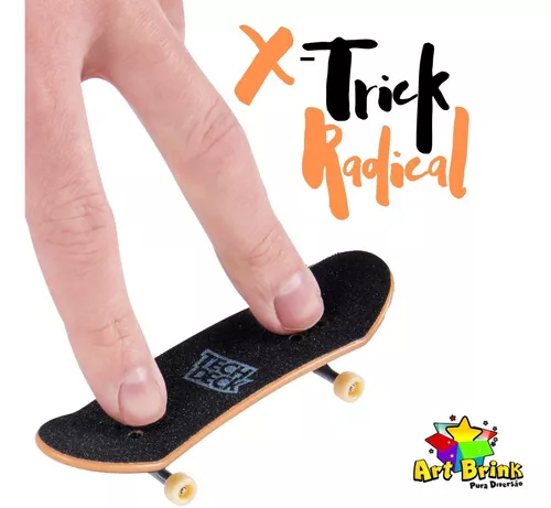 Brinquedo Radical Skate De Dedo Com Rampa Obstáculo Fingerboard