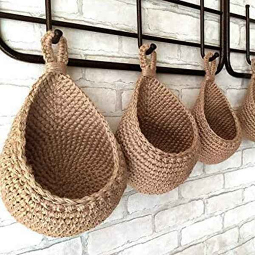 Cesta De Yute Para Almacenar Patatas Y Cebollas Para Despens