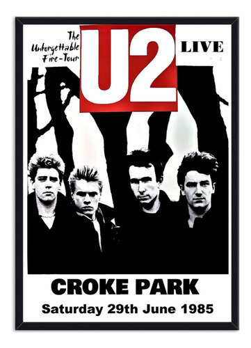 Cuadro Decorativo Póster Banda U2