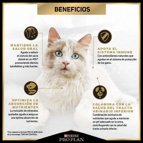 Alimento Pro Plan Optiprebio. Adult para gato adulto de raza mediana sabor pollo y arroz de 7.5 kg