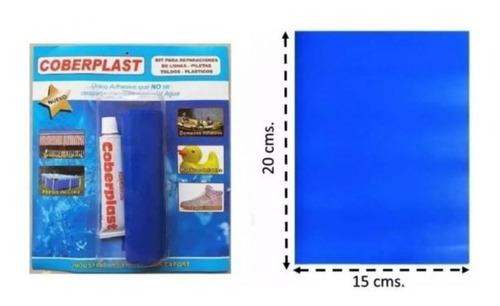 Kit Parche Pileta Reparacion Lonas Inflable Toldos Plasticos