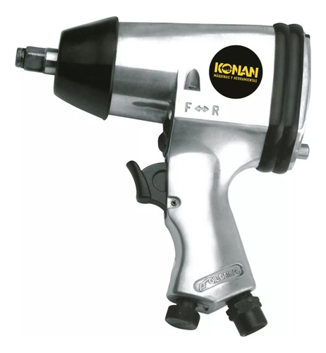 Llave De Impacto 320nm En Kit Konan 15 Piezas Modelo Kki/01 Gris 50