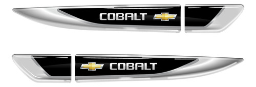 Par Emblema Adesivo Chevrolet Cobalt Aplique Lateral Res86