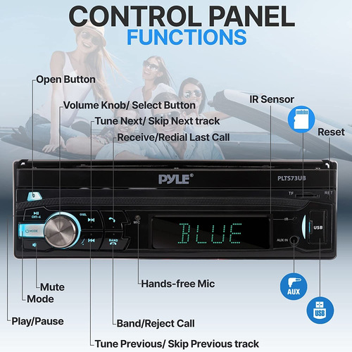 Radio De Video Estéreo Para Automóvil Pyle Plts79dub