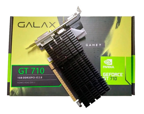 Placa De Video Nvidia Geforce Gt710 1gb Ddr3 64bits Galax