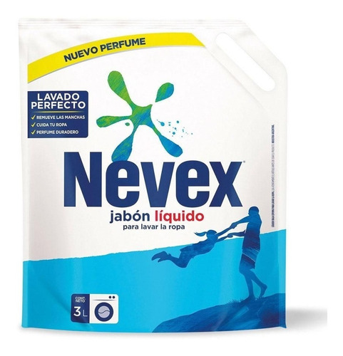Jabón Líquido Para Lavarropas 3 Lt Nevex - Nuevo Perfume