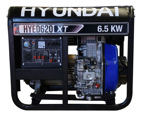 Generador A Diesel 6.5kw 12hp Trifasico Hyed620xt Hyundai
