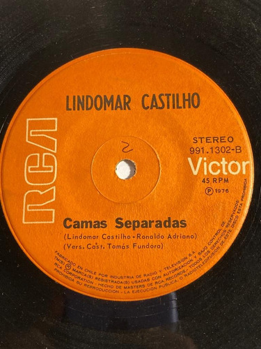 Vinilo Single De Lindomar Castilho Camas Separadas(c19-z54