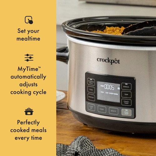 Olla De Cocción Lenta Crock-pot, 6.6 L, 1500 W