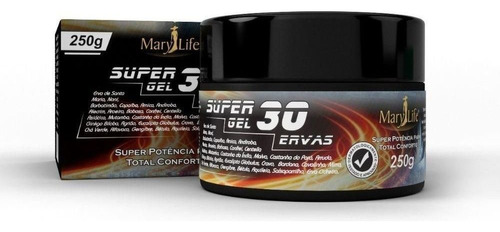  Kit 12 Unidades Super Gel 30 Ervas Mary Life 250g Atacado