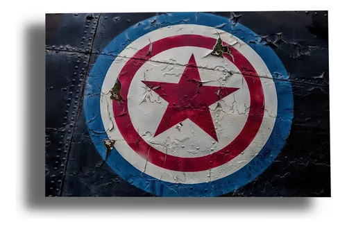comprar Cuadro Capitan America Marvel 350 30x40 Mdf Memoestampados