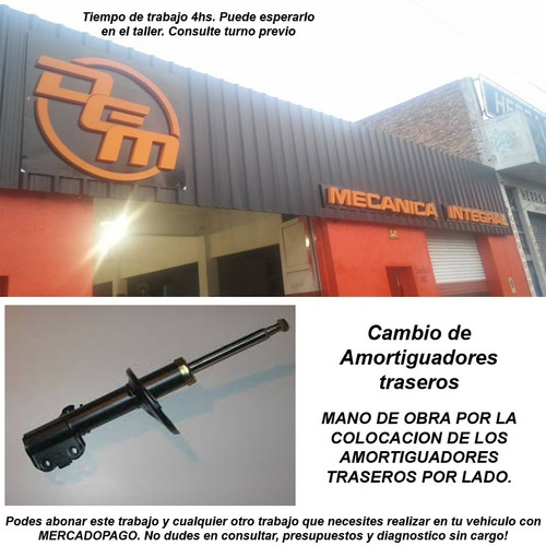 M/o Cambio De Amortiguador Trasero P/lado Fiat Strada