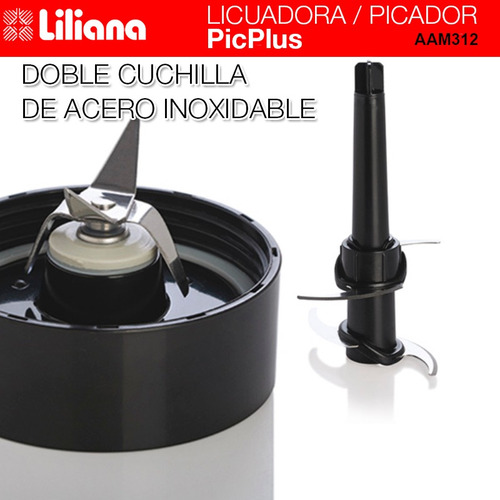 Imagen 4 de 5 de Licuadora 3 En 1 Liliana Con Picador Y Botella Portable