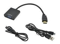 Imagen 6 de 10 de Conversor Hdmi A Vga Activo Usb Ps4 1080p Con Audio