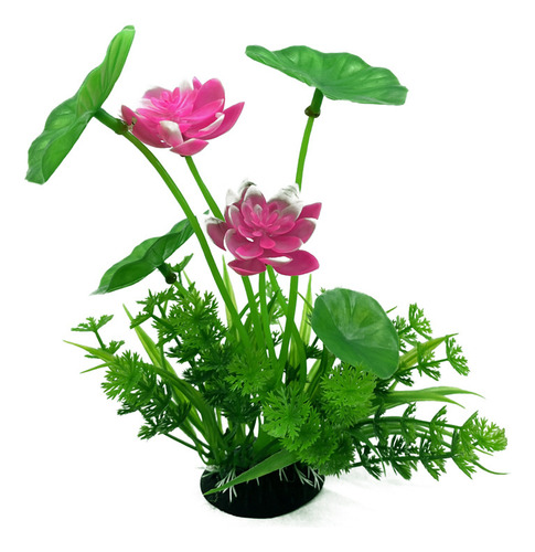 Plantas Acuáticas Artificiales Loto Para Pecera D503