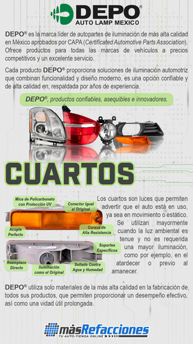 Cuarto Lat Izq O Der Depo Charger Dodge 2015-2020