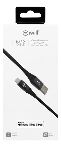 Cabo Carregador Lightning Usb Para iPhone iPad iPod 1,2m