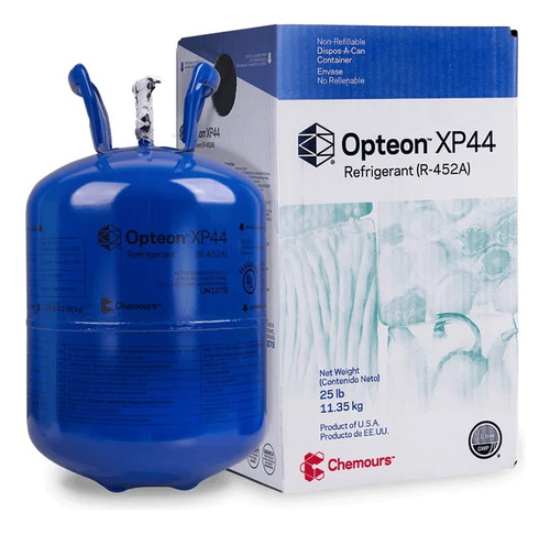 Gas Refrigerante Xp44/ R452 X 24lb | Marca Opteon