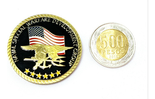 Moneda Militar, Metal Esmaltado, Seal Team Six, Naval Specia