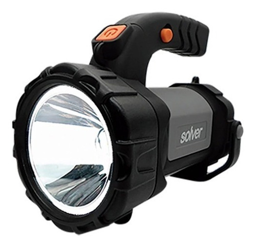 Lanterna Holofote Pro Recarregável Led Cree Slp-401 Solver Strobo 3x1