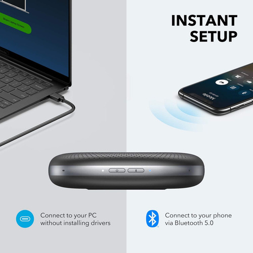 Microfone Para Reunião Anker Powerconf S3 Bluetooth Usb