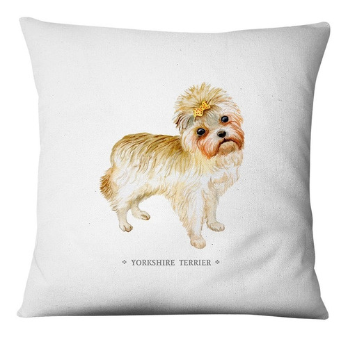 Funda De Cojín Yorkshire Terrier Perros Típicos Chile Andes1