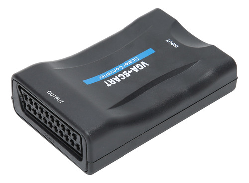 Convertidor Vga A Scart, Adaptador De Video Hd, Suministros