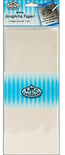 Royal Brush Papel De Transferencia Blanco, 18.0 X 36.1 in