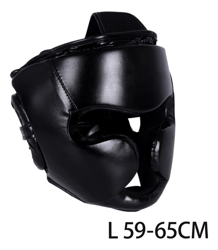 Boxeo Headgear Karate Cómodo Sparring Color Negro L .
