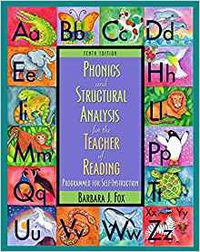 Phonics And Structural Analysis For The Teacher Of Reading P