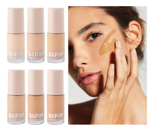 Nueva Base LĂquida Dapop Foundation 1- 6 Tonos- 30 Ml Mate 1#