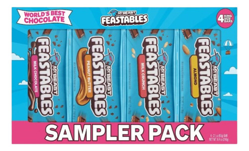 Chocolate Mr Beast Feastables Sampler Pack