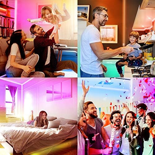 Qmx Cinta Led Daybetter Smart Wifi De 100 Pies, Controlada