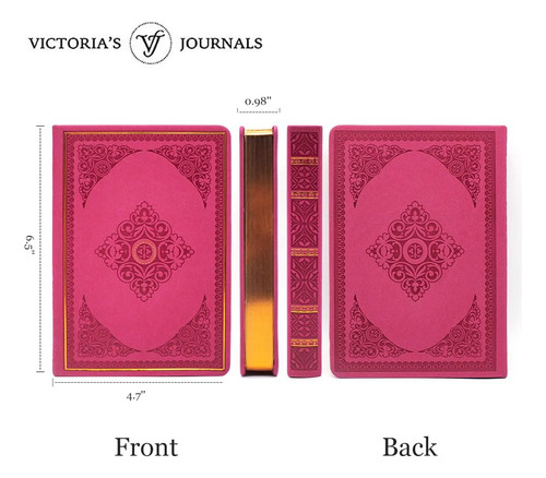 Victoria's Journals Mini Cuaderno Pocket Vintage Embossin 29