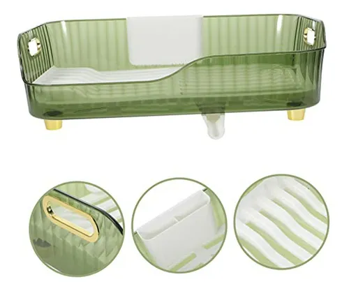 Escurridor De Platos De Plástico Para Fregadero Y Secado Com