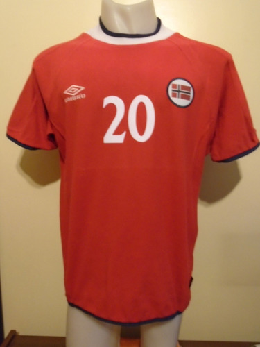 Camiseta Selección Noruega Euro Holanda 2000 Solskjaer #20 L